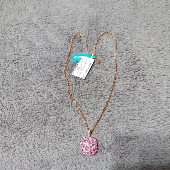 NWT EFFY® Multi-Gemstone (2-3/4 ct. t.w.) & Diamond Accent Cluster 18" Necklace - Picture 1 of 1